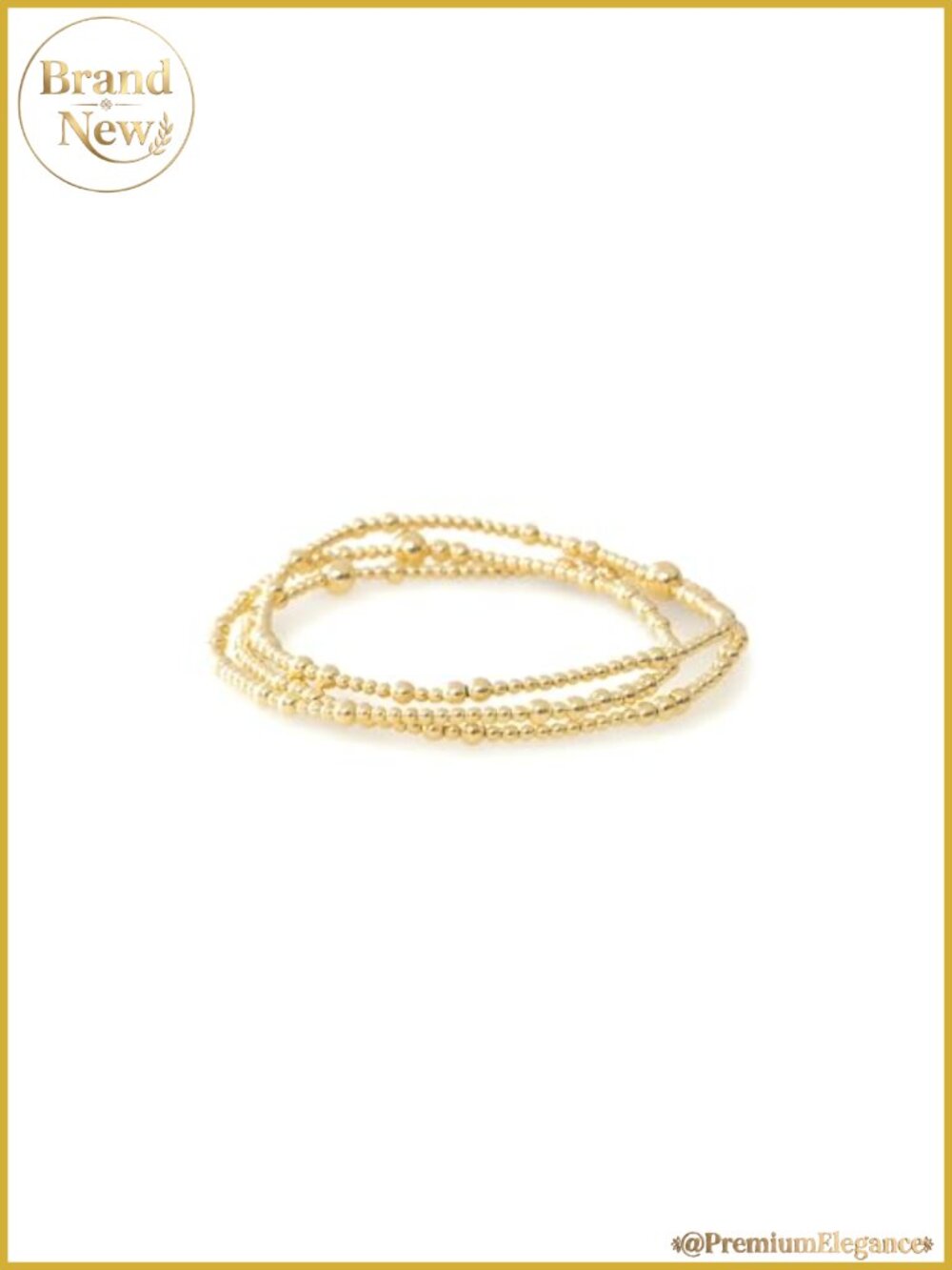 Gold Plated Beaded Cross Bracelet Set for Women 3 Piece Stackable Stretch
